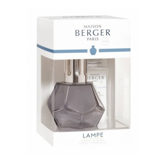 Katalytická lampa černá, GEOMETRY + 180 ml Bavlněná péče - MAISON BERGER PARIS