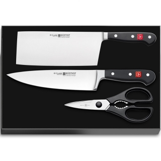 Sada nožů 2 ks + kuchyňské nůžky CLASSIC - Wüsthof Dreizack Solingen