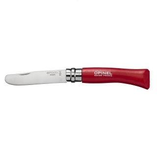 Dětský zavírací nůž 8 cm N°07 červená JUNIOR - OPINEL