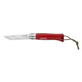 Zavírací nůž 8,5 cm N°08 červená COLORAMA - OPINEL