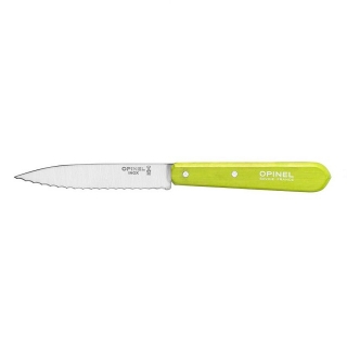 Nůž vroubkovaný 10 cm N°113 zelená Les Essentiels - OPINEL