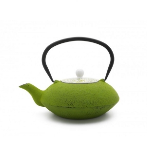 Konvička na čaj s porcelánovým víkem zelená 1,2l Yantai - Bredemeijer
