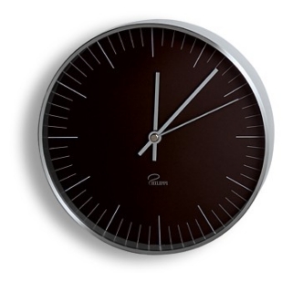 Nástěnné hodiny 20 cm černá TEMPUS - PHILIPPI