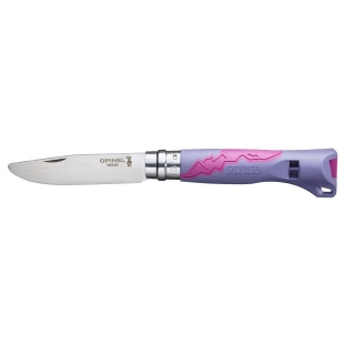 Dětský zavírací nůž 7 cm N°07 fialový OUTDOOR JUNIOR - OPINEL