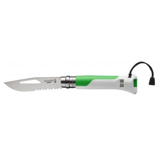 Zavírací nůž 8,5 cm N°08 fluo zelená MULTIFUNCTION - OPINEL