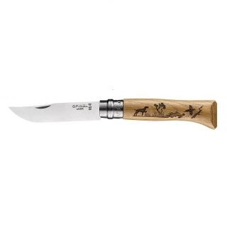 Zavírací nůž 8,5 cm N°08 pes ENGRAVINGS - OPINEL