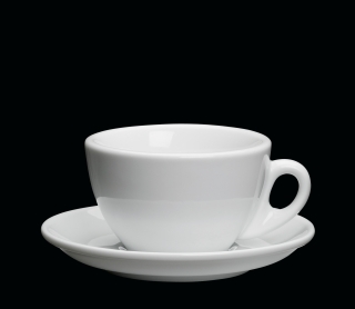 Porcelánový šálek na Cappuccino ROMA bílý 100 ml - Cilio