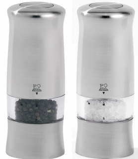 Dárková sada mlýnků na pepř a sůl 14 cm nerez ZELI - Peugeot