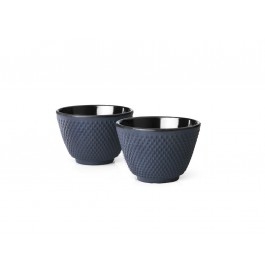 Šálky na čaj 2 ks, modré, Xilin - Bredemeijer