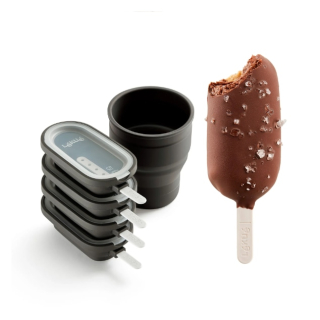 Sada silikonových forem na přípravu nanuků v čokoládě Classic Creamy - Lékué