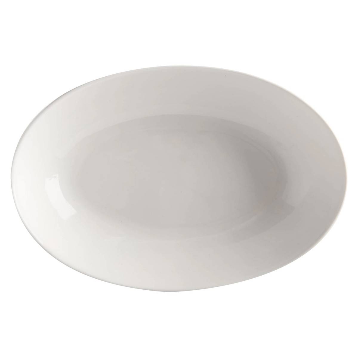 Maxwell & Williams Servírovací talíř oválný hluboký, White Basics Round, 25 cm
