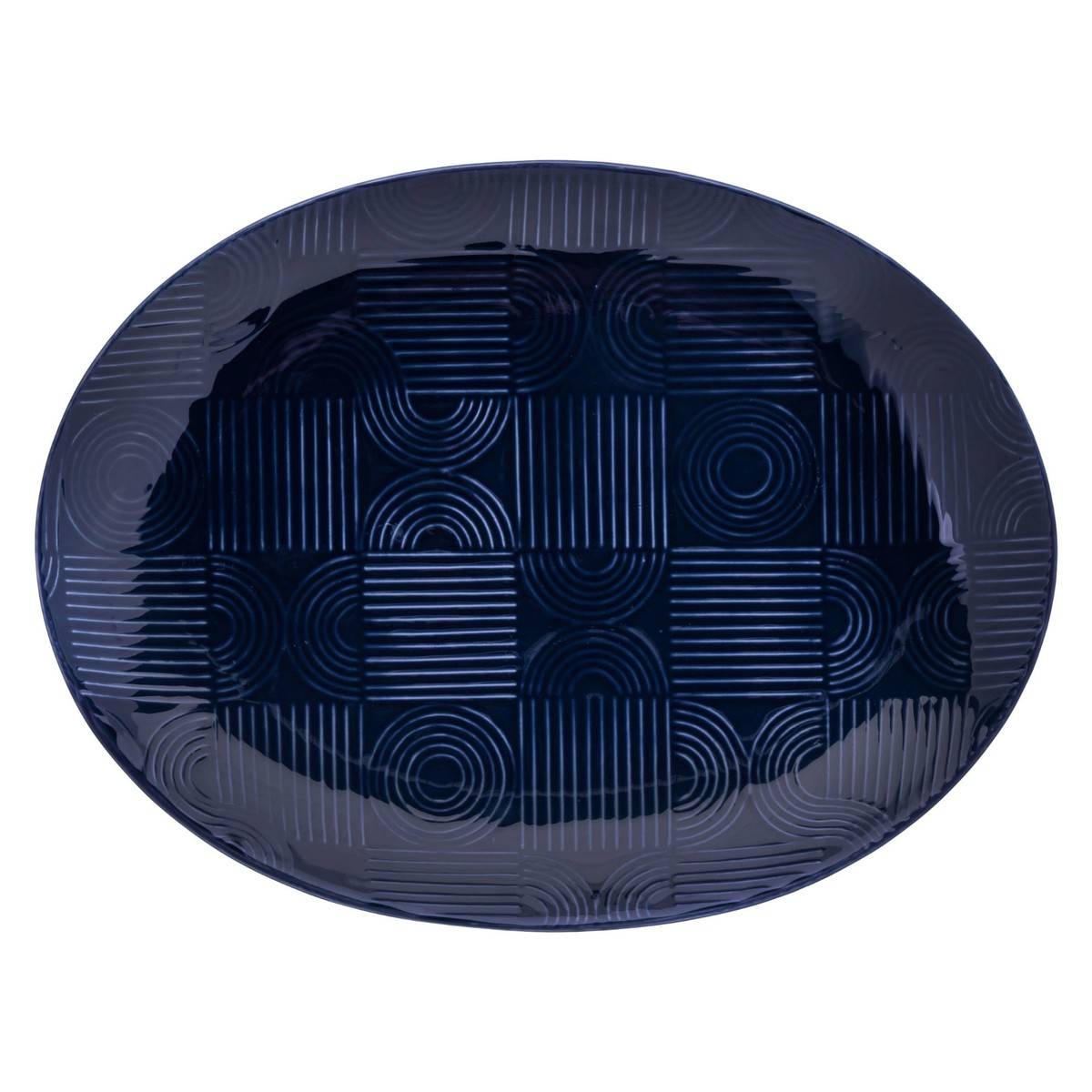 Maxwell & Williams Servírovací talíř Indigo, Arc, 37 cm